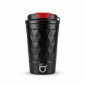 D² Textured Red Lid Tumbler - matte body with signature red lid