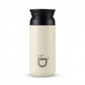 D² White Tumbler - all-white minimal insulated tumbler