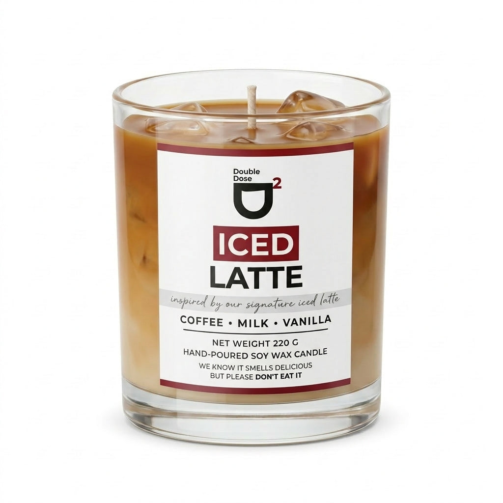 D² Iced Latte Candle - coffee scented soy wax candle
