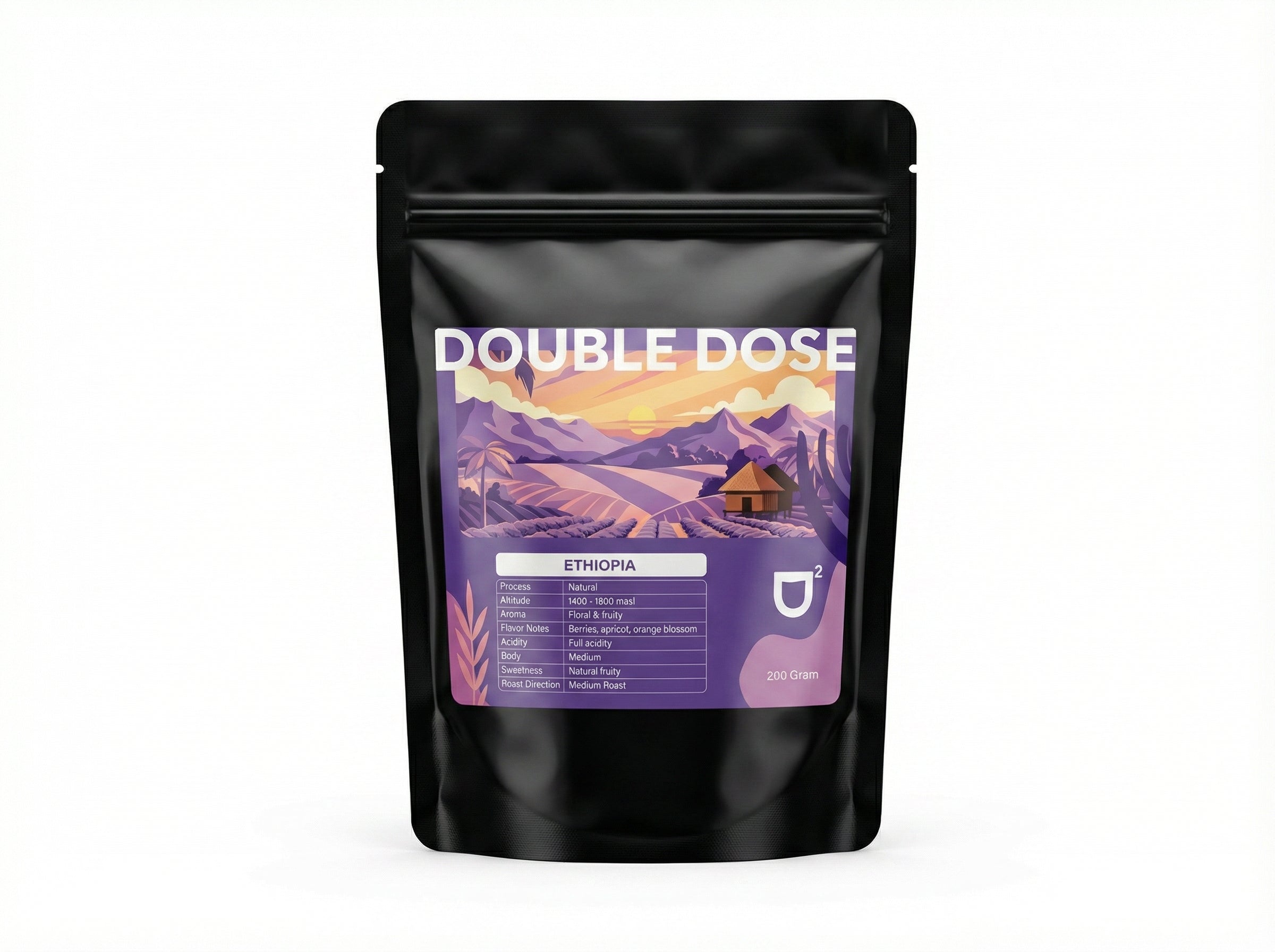 Double Dose Ethiopia Single Origin 200g - floral medium roast coffee beans