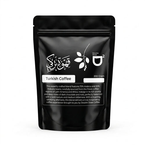 Double Dose Turkish Coffee 200g - finely ground medium dark roast